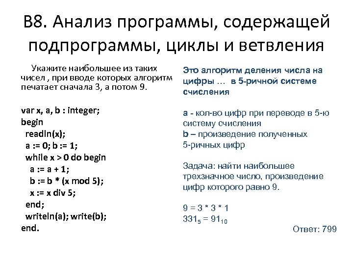 Аналитические программы