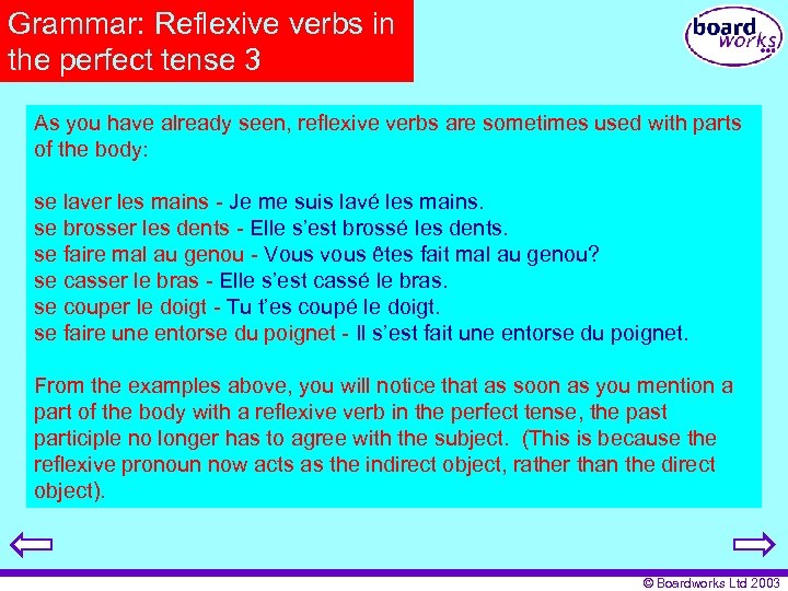 Grammar: Reflexive verbs in the perfect tense 3 As you have already seen, reflexive