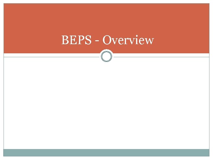 BEPS - Overview 