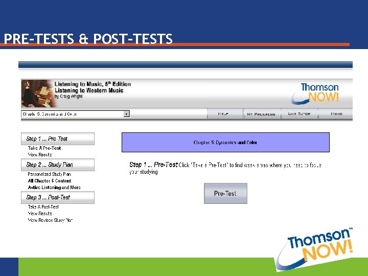PRE-TESTS & POST-TESTS 
