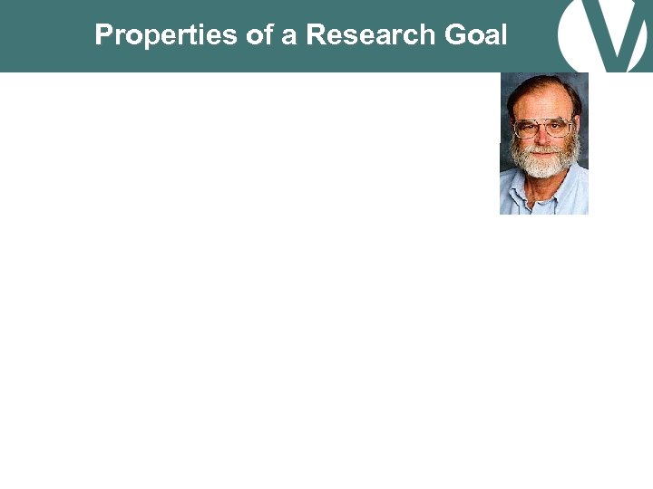 Properties of a Research Goal 