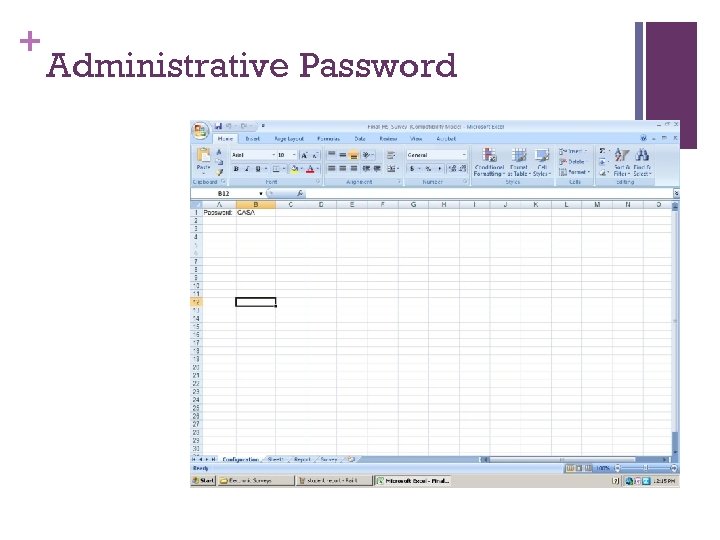 + Administrative Password 