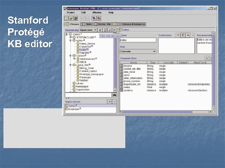Stanford Protégé KB editor 