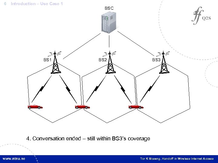 6 Introduction – Use Case 1 BSC BS 2 BS 3 2. Conversation BS