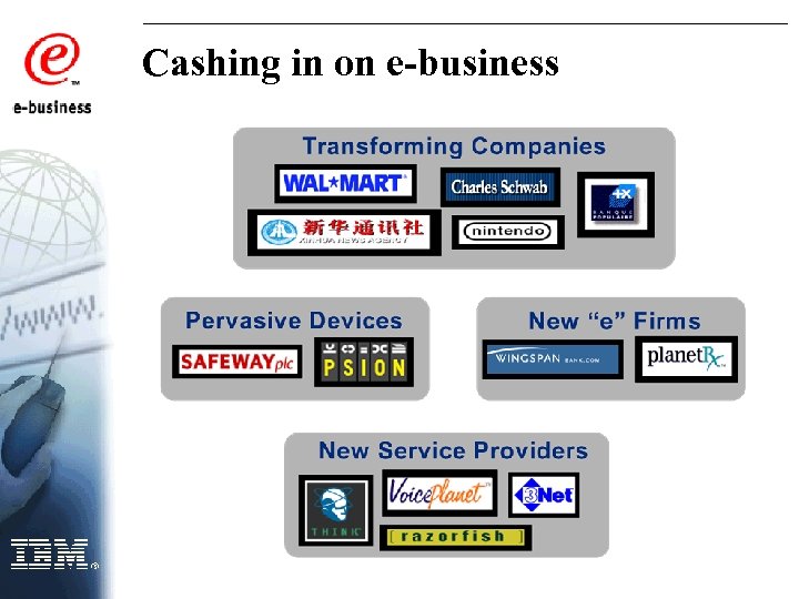 Cashing in on e-business 