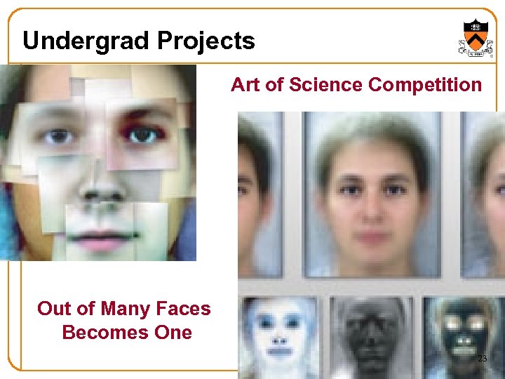 Undergrad Projects Art of Science Competition Out of Many Faces Becomes One 23 