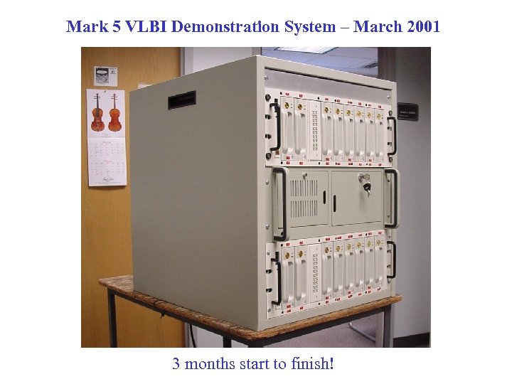 Mark 5 VLBI Demonstration System – March 2001 3 months start to finish! 