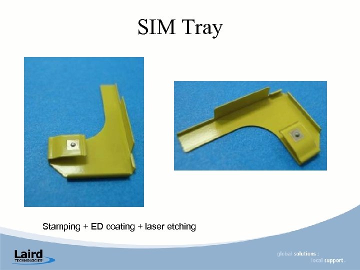 SIM Tray Stamping + ED coating + laser etching 