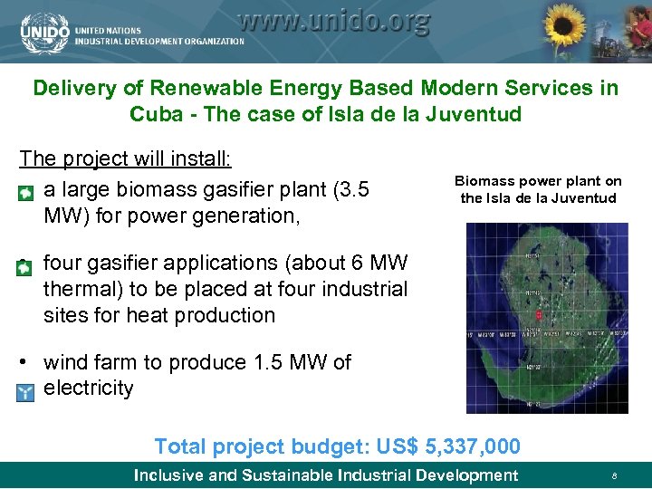 Delivery of Renewable Energy Based Modern Services in Cuba - The case of Isla