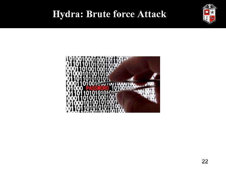 Hydra: Brute force Attack 22 