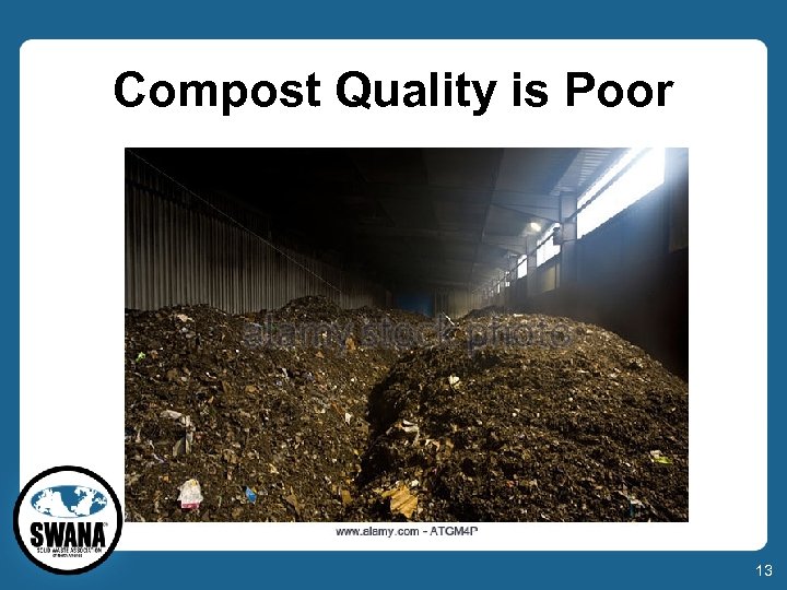 Compost Quality is Poor 13 