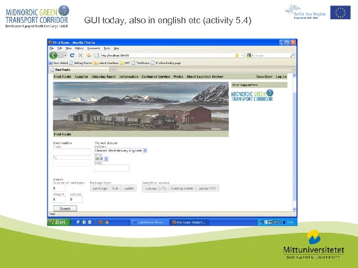 GUI today, also in english etc (activity 5. 4) 