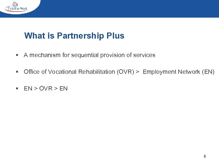  What is Partnership Plus § A mechanism for sequential provision of services §