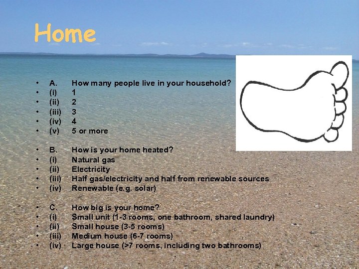 Home • • • A. (i) (iii) (iv) (v) How many people live in