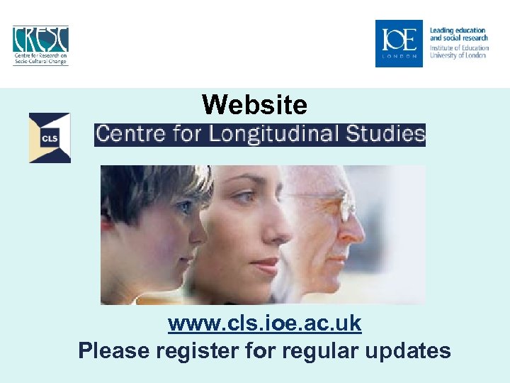 Website www. cls. ioe. ac. uk Please register for regular updates 
