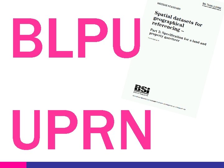 BLPU UPRN 