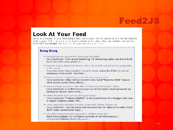 Feed 2 JS 113 