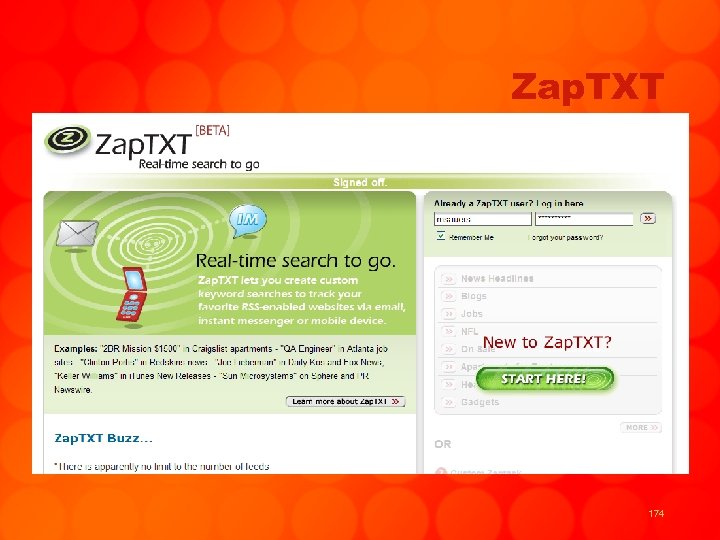 Zap. TXT 174 
