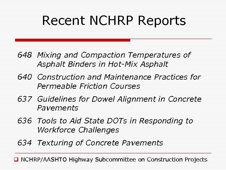 nchrp research report 876