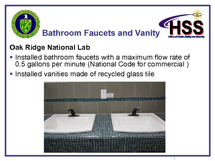 Bathroom Faucets and Vanity Oak Ridge National Lab § Installed bathroom faucets with a