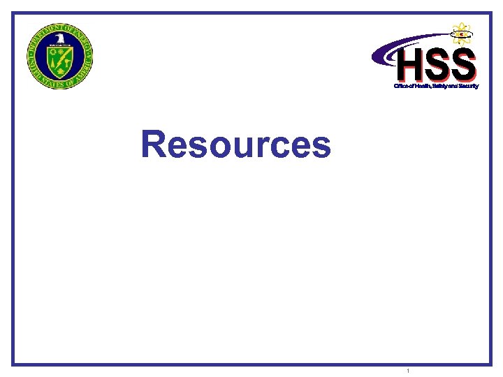 Resources 1 