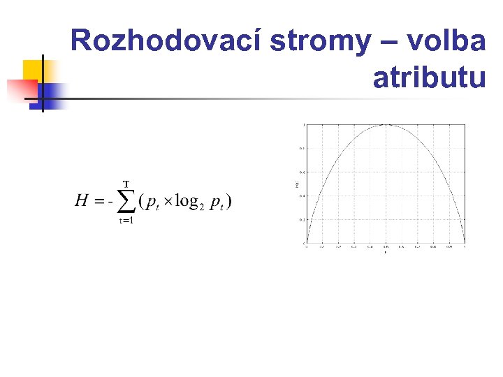 Rozhodovací stromy – volba atributu 