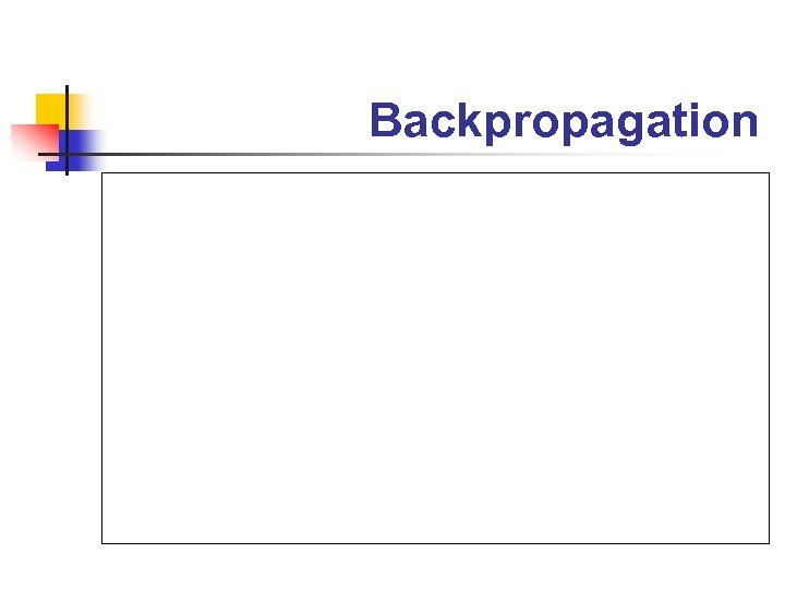 Backpropagation 