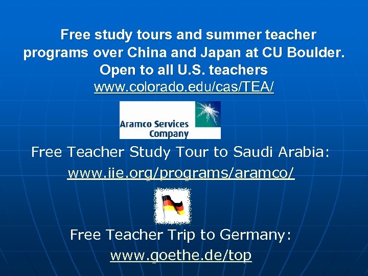 Free study tours and summer teacher programs over China and Japan at CU Boulder.