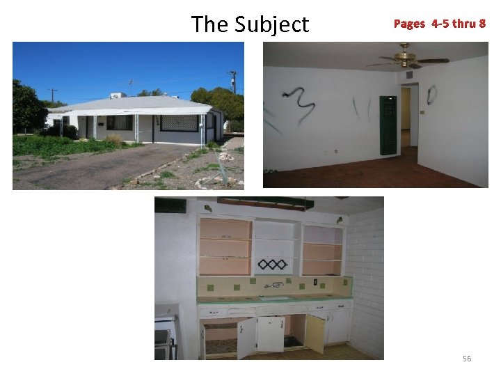 The Subject Pages 4 -5 thru 8 56 
