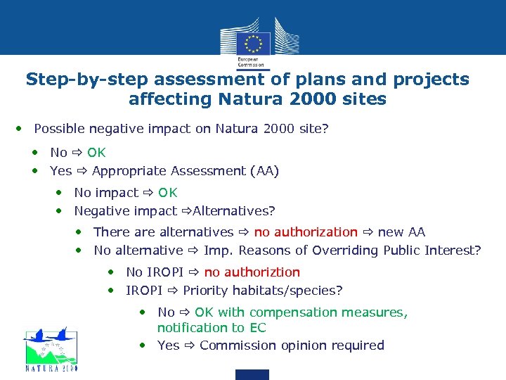 Step-by-step assessment of plans and projects affecting Natura 2000 sites • Possible negative impact