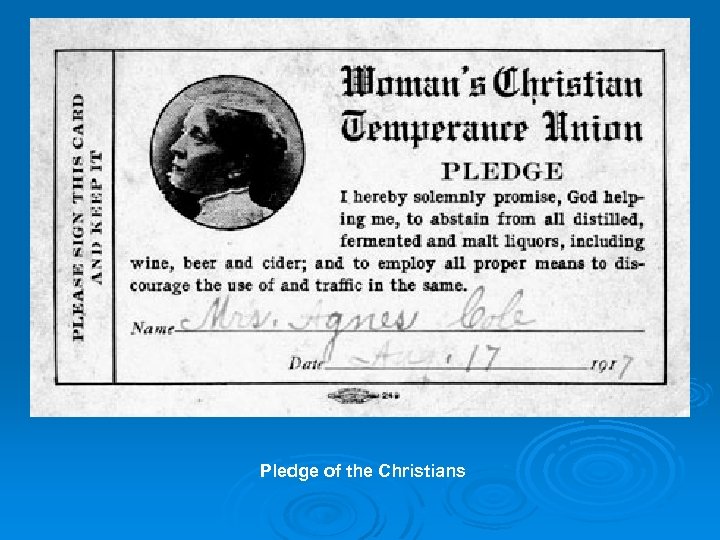 Pledge of the Christians 