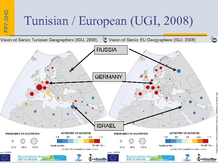 EUROBROADMAP PROJECT - FP 7 -SHS Tunisian / European (UGI, 2008) RUSSIA GERMANY ISRAEL