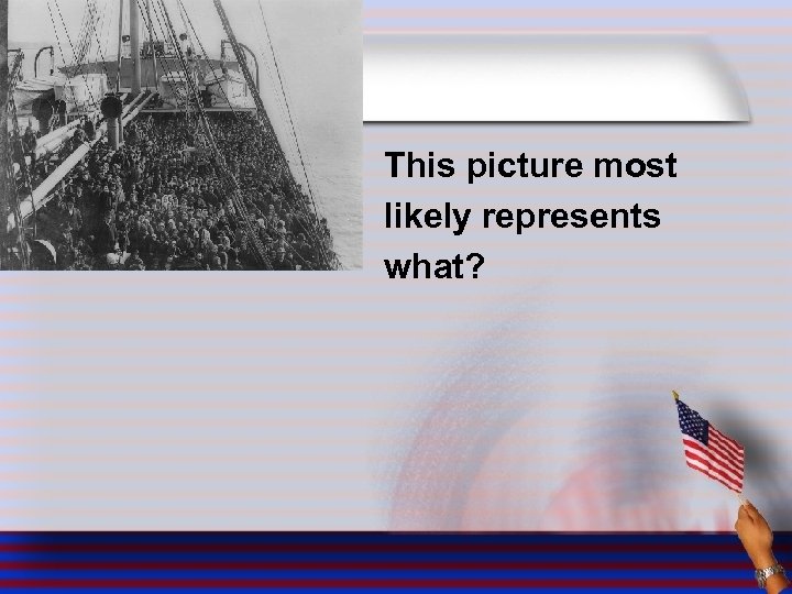 This picture most likely represents what? 