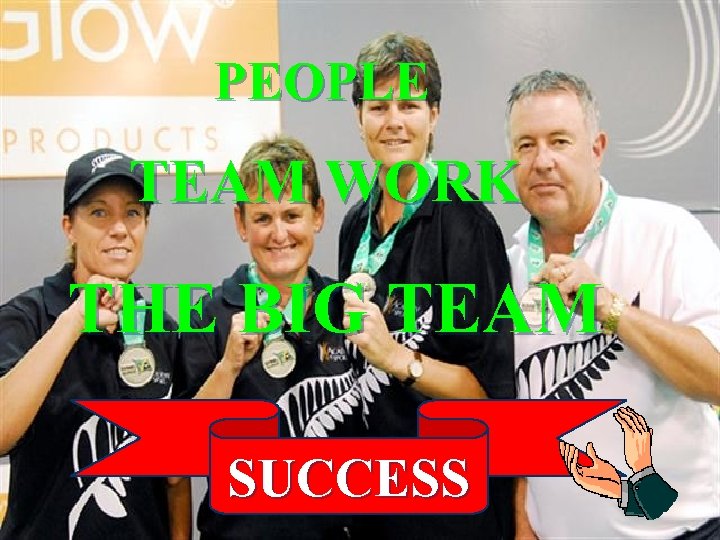 PEOPLE TEAM WORK THE BIG TEAM SUCCESS 