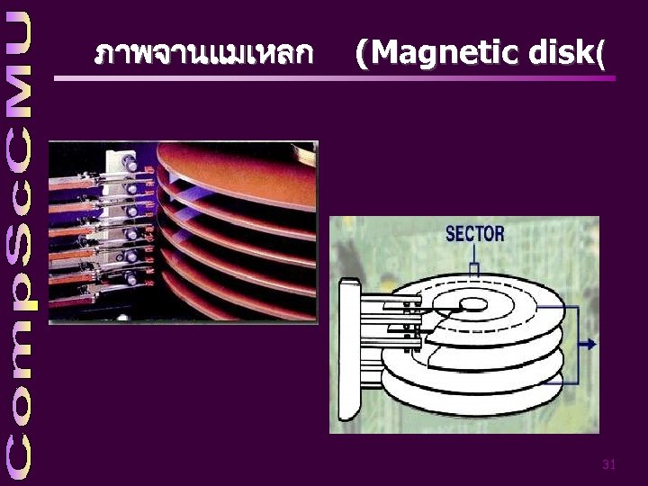 ภาพจานแมเหลก (Magnetic disk( 31 