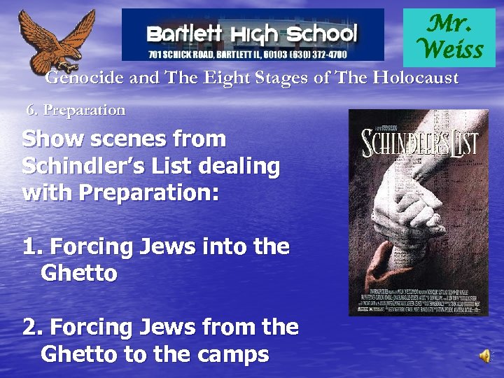 Mr. Weiss Genocide and The Eight Stages of The Holocaust 6. Preparation Show scenes