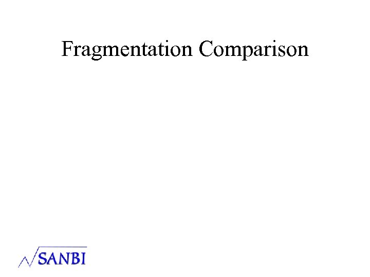 Fragmentation Comparison 