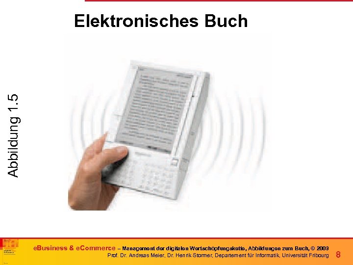 Abbildung 1. 5 Elektronisches Buch e. Business & e. Commerce – Management der digitalen
