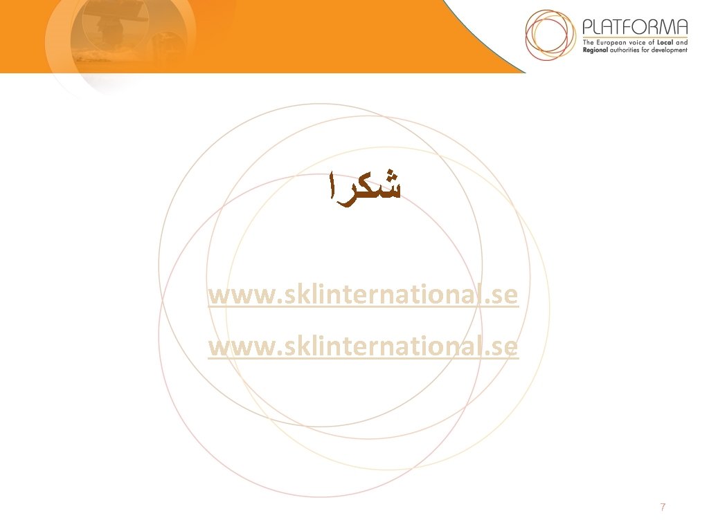  ﺷﻜﺮﺍ www. sklinternational. se 7 