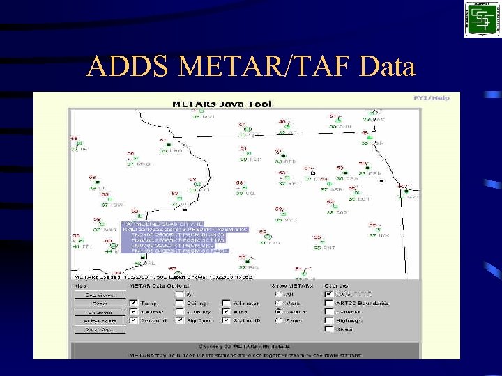 ADDS METAR/TAF Data 