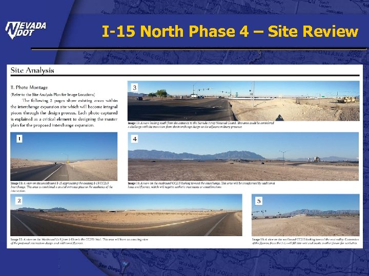 I-15 North Phase 4 – Site Review 