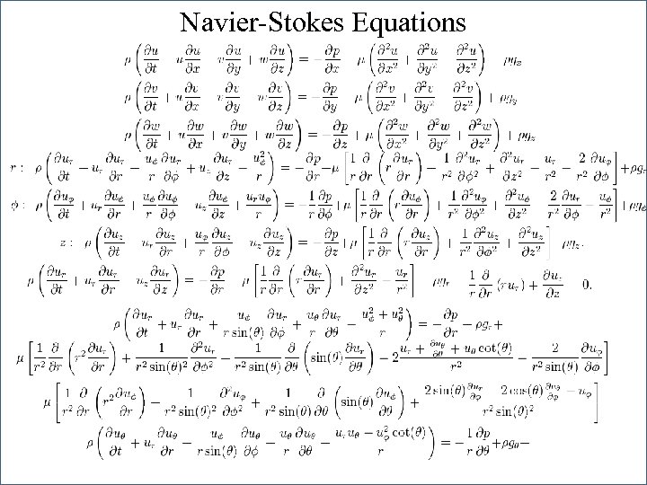 Navier-Stokes Equations 