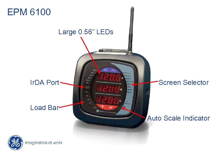 EPM 6100 Large 0. 56” LEDs Ir. DA Port Screen Selector Load Bar Auto
