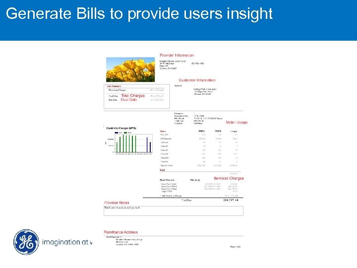 Generate Bills to provide users insight MDS Wi. YZTM 