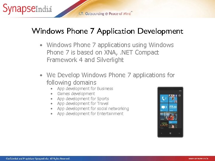 Windows Phone 7 Application Development • Windows Phone 7 applications using Windows Phone 7