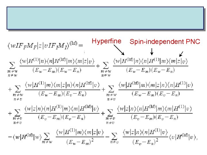 Hyperfine Spin-independent PNC 