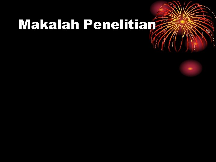 Makalah Penelitian 