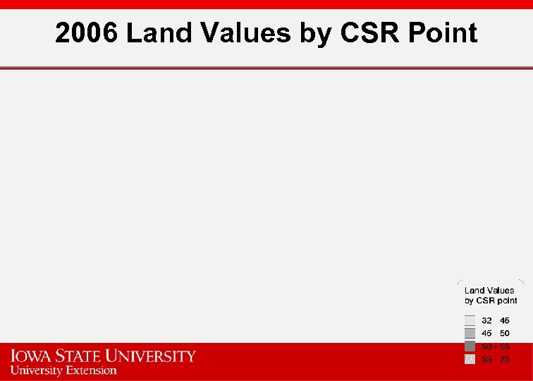 2006 Land Values by CSR Point 