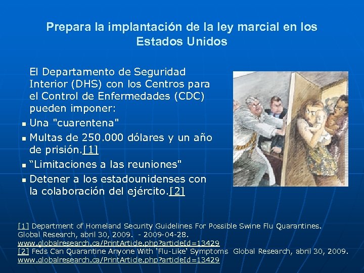 Prepara la implantación de la ley marcial en los Estados Unidos El Departamento de