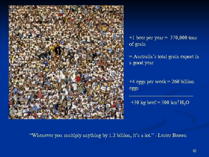 +1 beer per year = 370, 000 tons of grain = Australia’s total grain